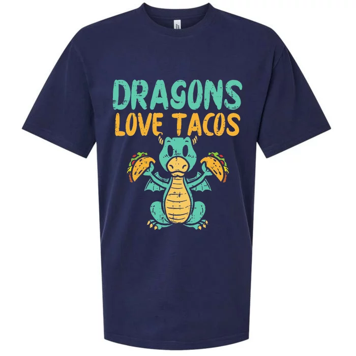 Dragons Love Tacos Cute Cinco De Mayo Mexican Food Sueded Cloud Jersey T-Shirt