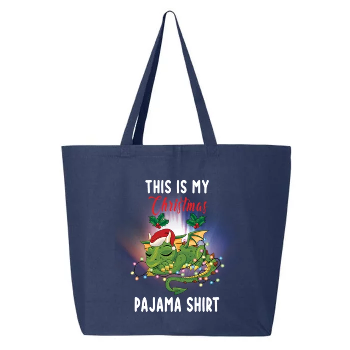 Dragon Lovers This Is My Christmas Pajama Great Gift Santa Dragon Meaningful Gif 25L Jumbo Tote