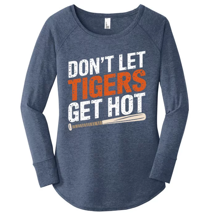 DonT Let Tiger Get Hot Women's Perfect Tri Tunic Long Sleeve Shirt