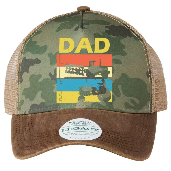 Dad Life Tractor Farmer Retro Tractor Legacy Tie Dye Trucker Hat