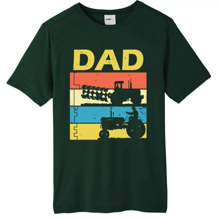 Dad Life Tractor Farmer Retro Tractor ChromaSoft Performance T-Shirt