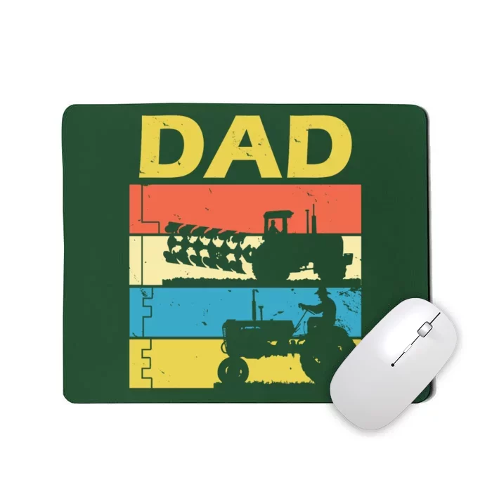 Dad Life Tractor Farmer Retro Tractor Mousepad