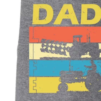 Dad Life Tractor Farmer Retro Tractor Doggie 3-End Fleece Hoodie