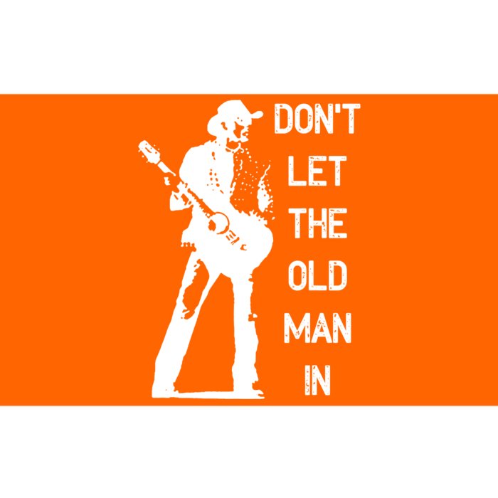 DonT Let The Old Man In Vintage Standing With A Guitar Bumper Sticker