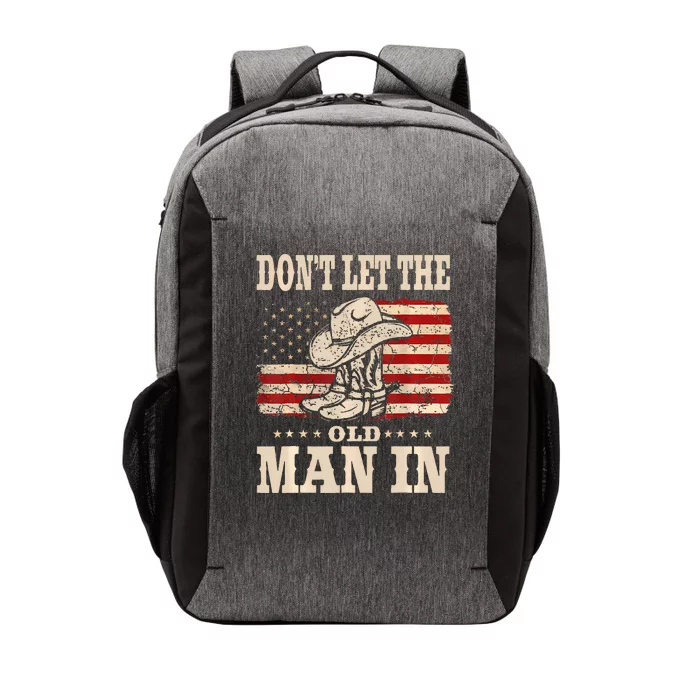 DonT Let The Old Man In American Flag Vector Backpack