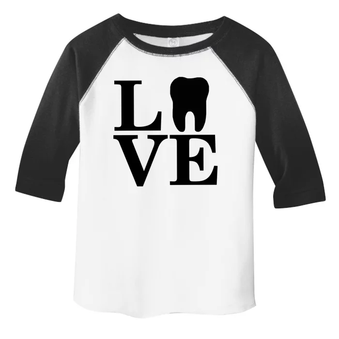 Dental Love Teeth Hygienist Dentist Assistant Rdh Gift Toddler Fine Jersey T-Shirt