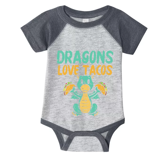 Dragons Love Tacos Cute Cinco De Mayo Mexican Food Infant Baby Jersey Bodysuit