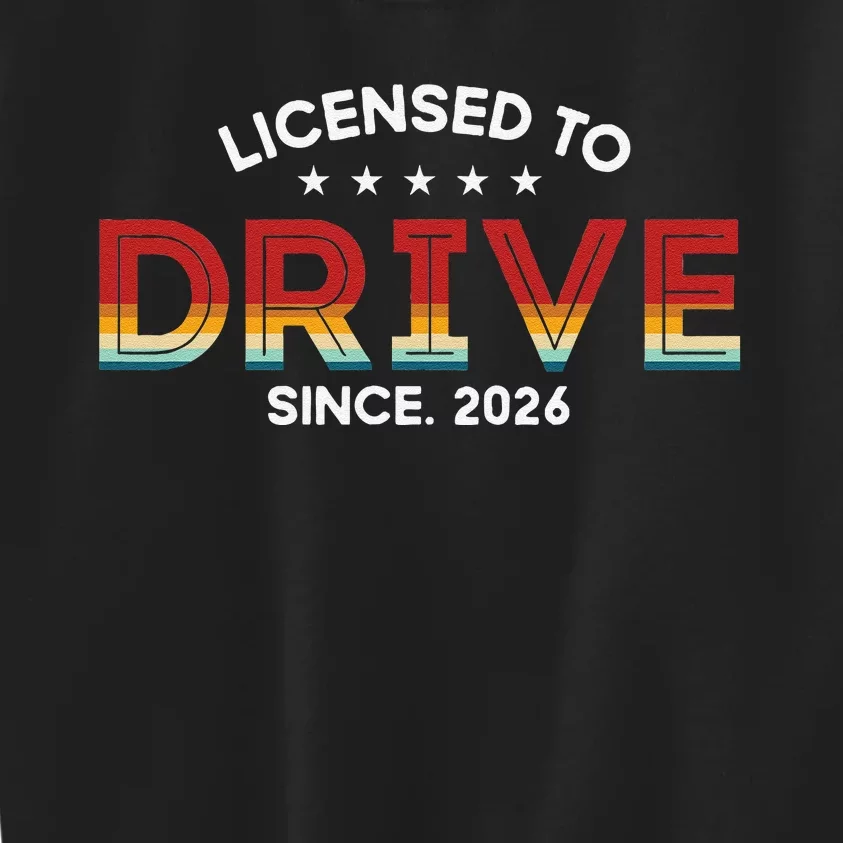 Driving Licence Test Passed Driving School Test 2026 Kids Sweatshirt