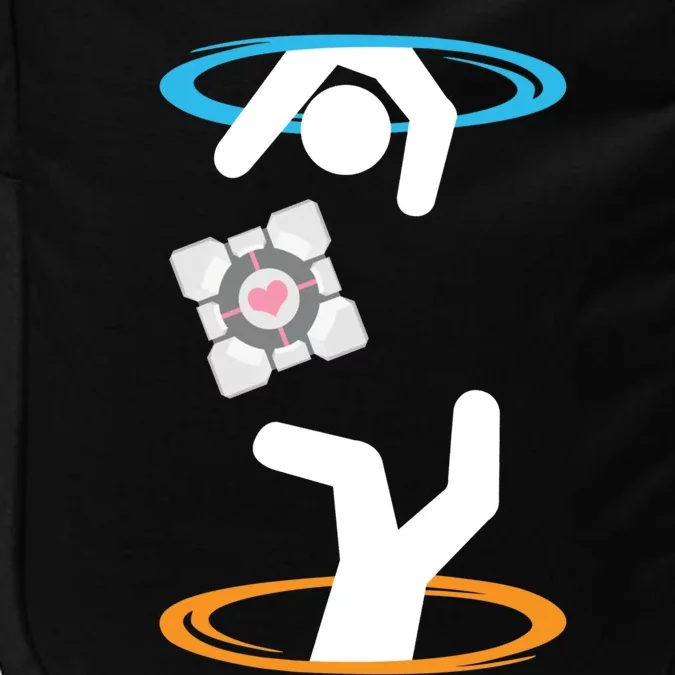 DonT Lose The Companion Cube (Transparent) Portal Impact Tech Backpack