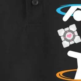 DonT Lose The Companion Cube (Transparent) Portal Dry Zone Grid Performance Polo