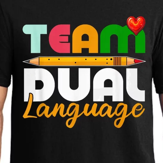 Dual Language Teachers Back To School Squad Pajama Set