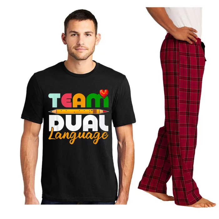 Dual Language Teachers Back To School Squad Pajama Set