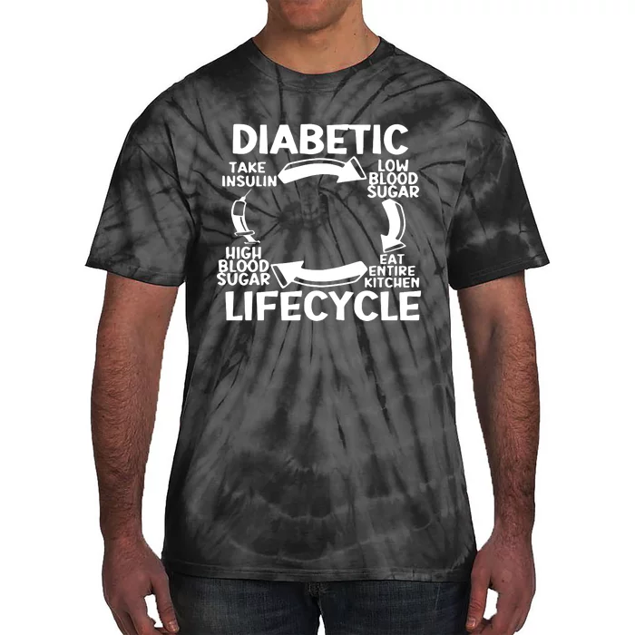 Diabetic Lifecycle Type 1 Diabetes Warrior Tie-Dye T-Shirt