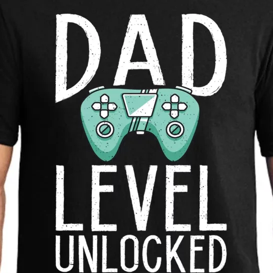 Dad Level Unlocked Gaming Father Daddy Dad Gift Pajama Set