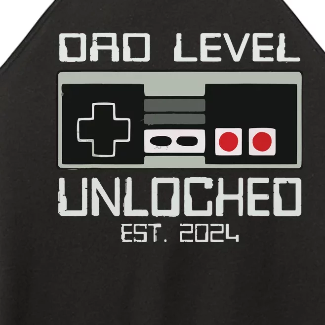 Dad Level Unlocked 2024 I Leveled Up To Soon To Be Gamer Dad Women’s Perfect Tri Rocker Tank