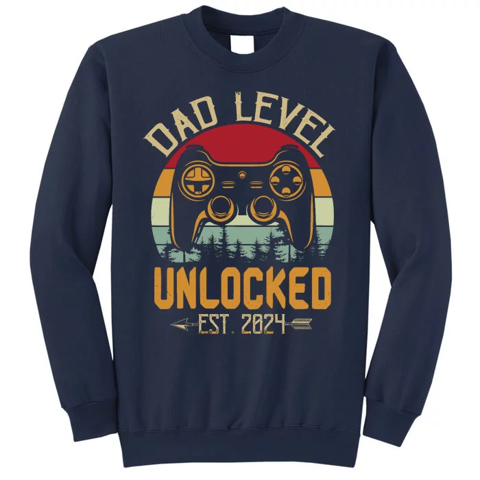 Dad Level Unlocked 2024 Leveling Up Leveled Up To Dad Sweatshirt