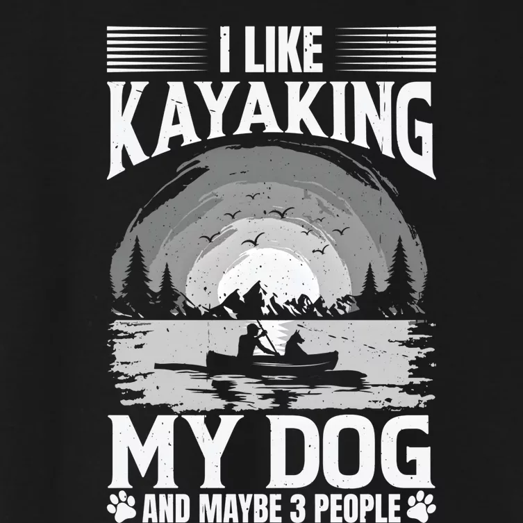 Dog Life Vests For Kayaking Dog Kayak Gear Lake Kayaking Funny Gift Women's Crop Top Tee