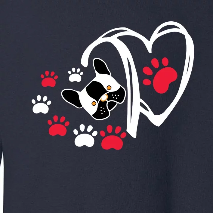 Dog Lover Valentine's Day Toddler Sweatshirt