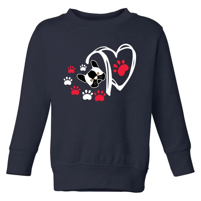 Dog Lover Valentine's Day Toddler Sweatshirt