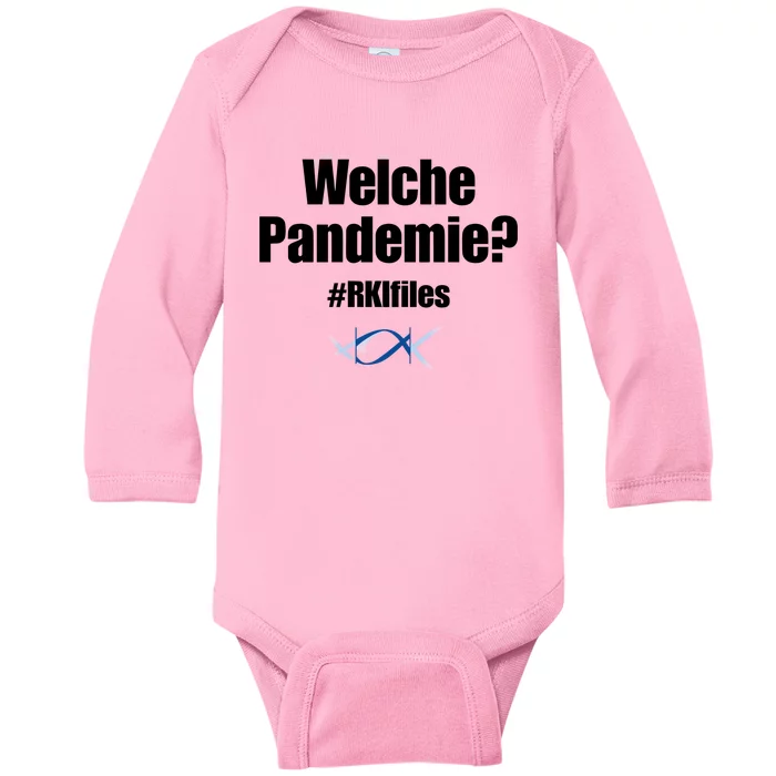 Dr. Lockdown Viehler Wearing Welche Pandemie Rklfile Baby Long Sleeve Bodysuit