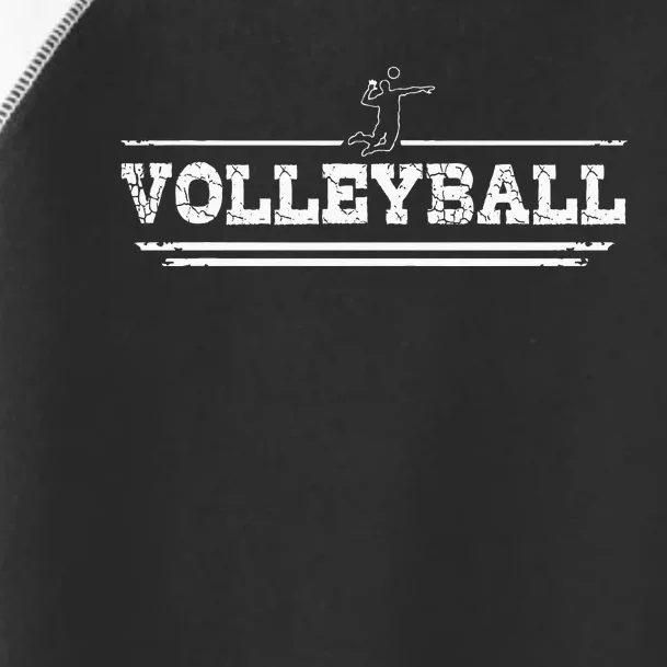 Distressed Look Volleyball Gift For Volleyball Players Toddler Fine Jersey T-Shirt