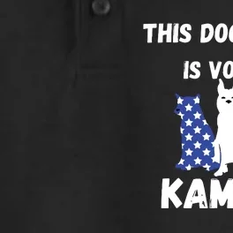 Dog Lover Voting Kamala Patriotic Dog Design Dry Zone Grid Performance Polo