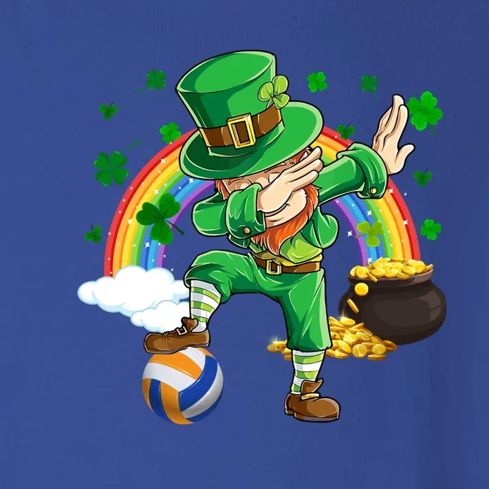 Dabbing Leprechaun Volleyball Ball St Patrick's Day Meaningful Gift Toddler Long Sleeve Shirt