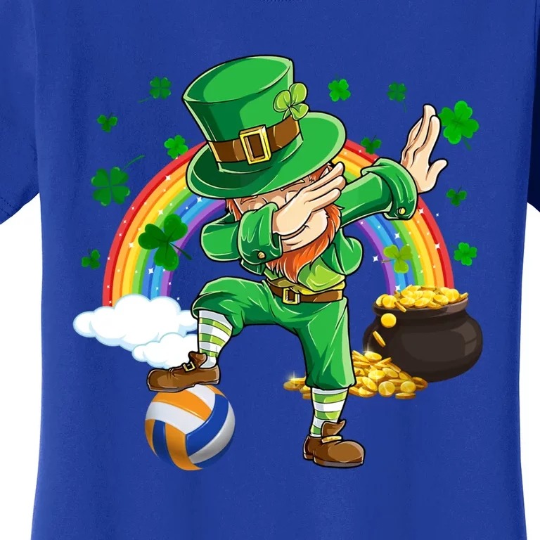 Dabbing Leprechaun Volleyball Ball St Patrick's Day Meaningful Gift Women's T-Shirt