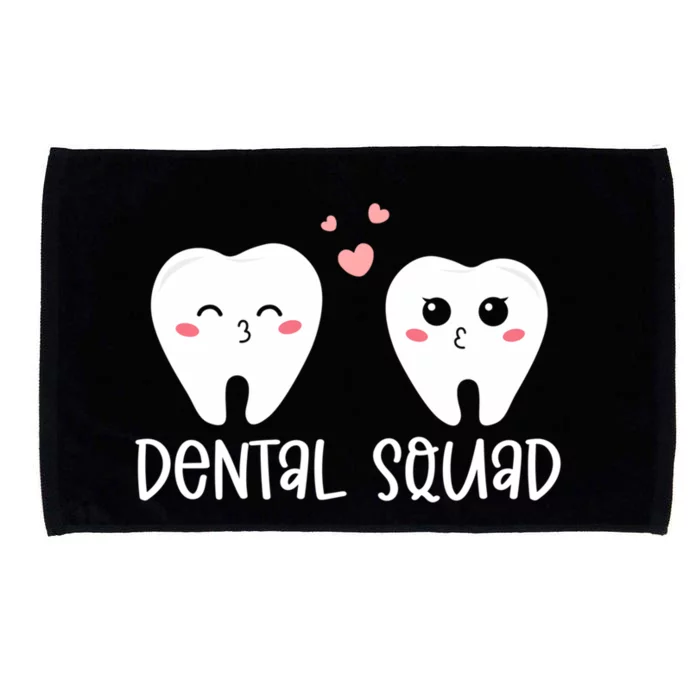 Dental Life Valentine's Day Dental Squad Funny Dentist Tooth Funny Gift Microfiber Hand Towel