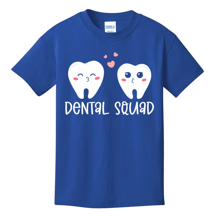 Dental Life Valentine's Day Dental Squad Funny Dentist Tooth Funny Gift Kids T-Shirt