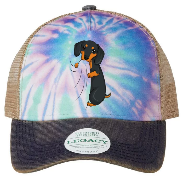 Dachshund Lover Weiner Dog Legacy Tie Dye Trucker Hat