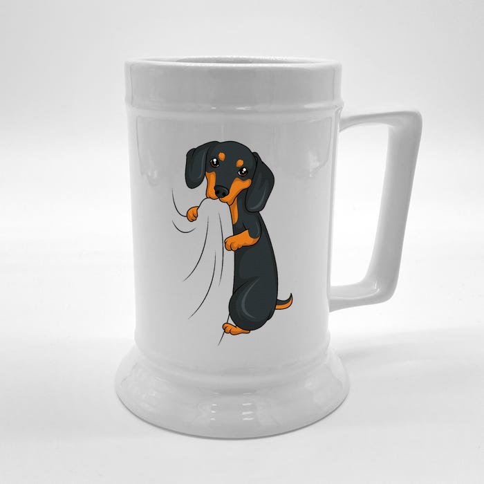 Dachshund Lover Weiner Dog Front & Back Beer Stein