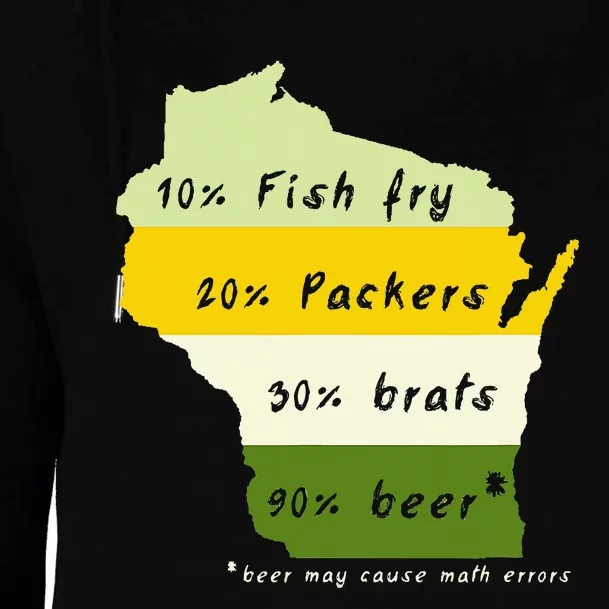 Drink Local Wisconsin Beer Drinking Womens Funnel Neck Pullover Hood