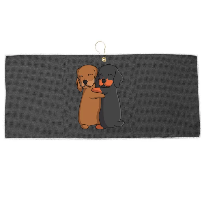 Dachshund Lover Weiner Dog funny pet lover Large Microfiber Waffle Golf Towel