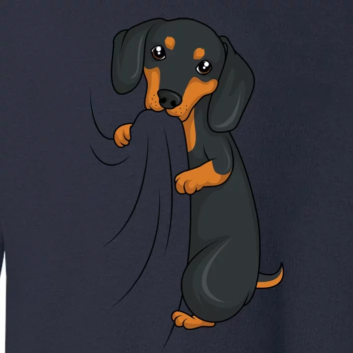 Dachshund Lover Weiner Dog Girls Meaningful Gift Toddler Sweatshirt