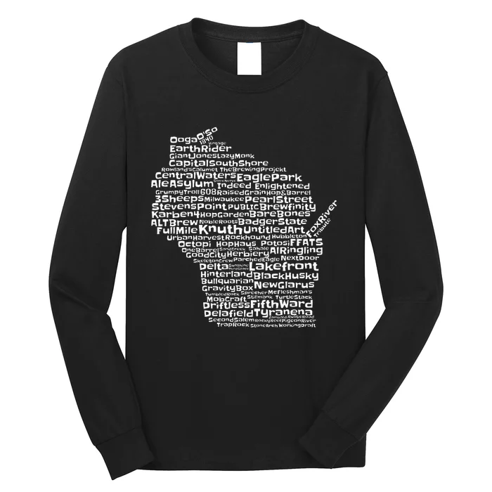 Drink Local Wisconsin Breweries Long Sleeve Shirt