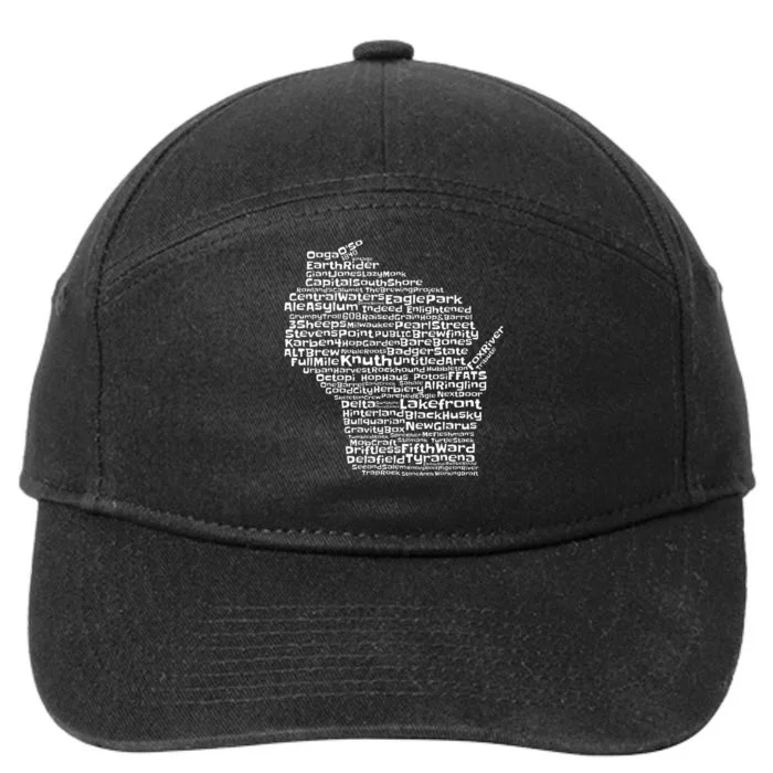 Drink Local Wisconsin Breweries 7-Panel Snapback Hat