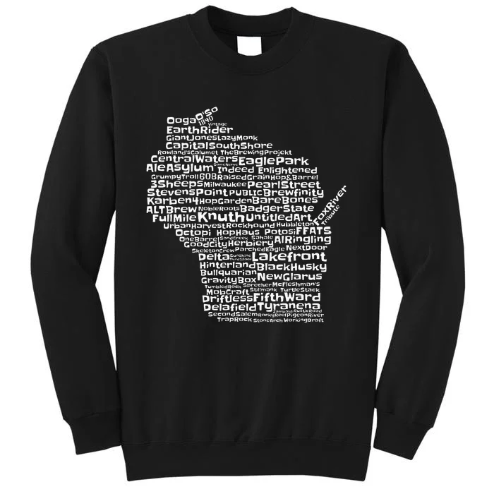 Drink Local Wisconsin Breweries Tall Sweatshirt