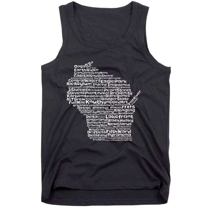 Drink Local Wisconsin Breweries Tank Top