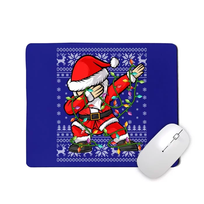 Dab Lover Xmas Lighting Ugly Santa Dabbing Christmas Gift Mousepad