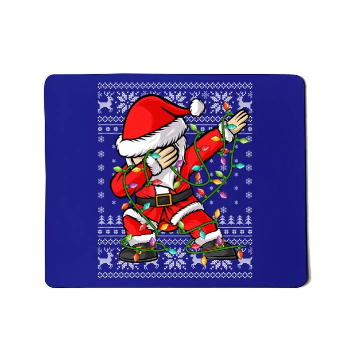 Dab Lover Xmas Lighting Ugly Santa Dabbing Christmas Gift Mousepad