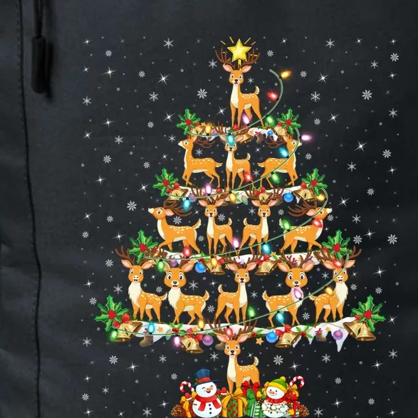 Deer Lover Xmas Lighting Santa Deer Christmas Tree Great Gift Daily Commute Backpack