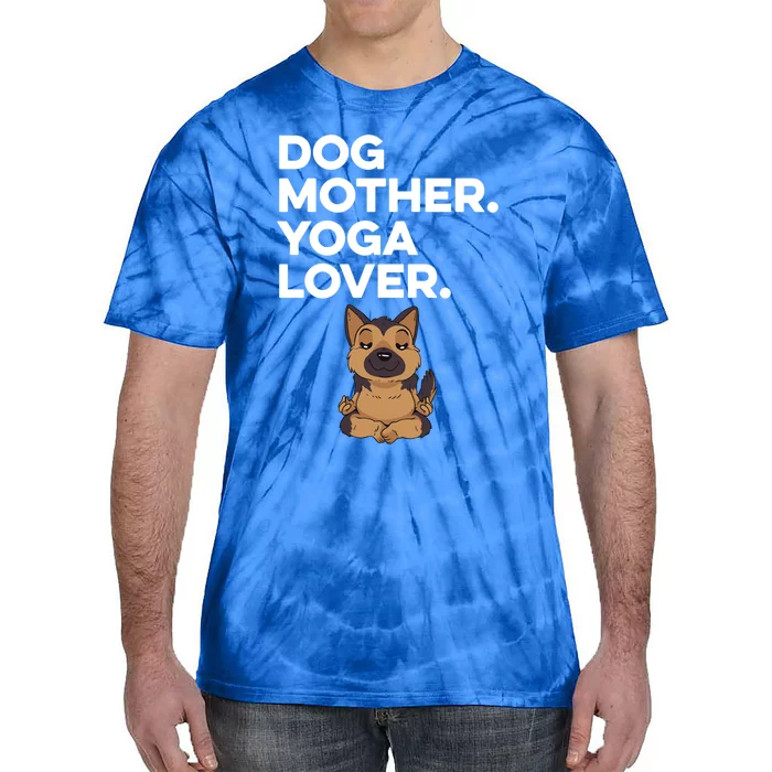 Dog Lover Yoga Lover Gift Tie-Dye T-Shirt