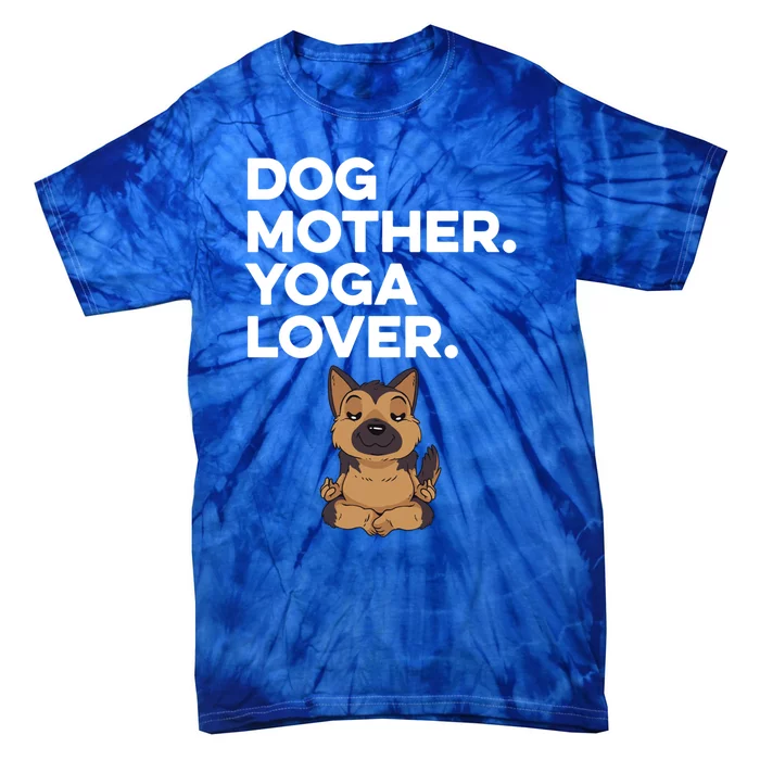 Dog Lover Yoga Lover Gift Tie-Dye T-Shirt