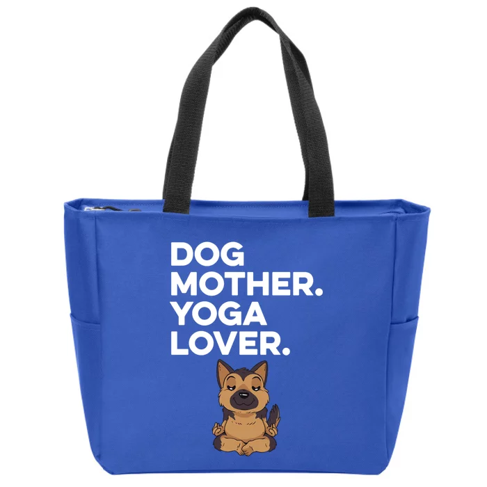 Dog Lover Yoga Lover Gift Zip Tote Bag