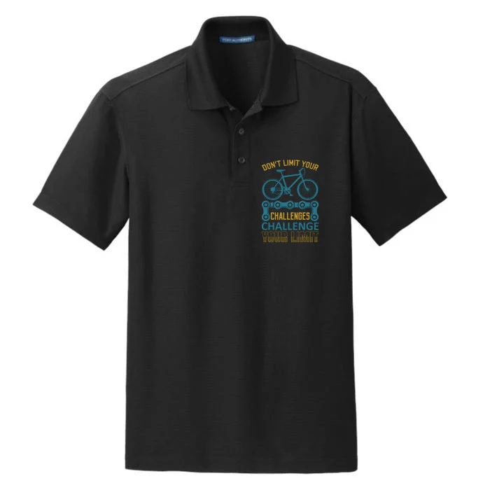 Don't Limit Your Challenges Challenge Your Limit Dry Zone Grid Performance Polo