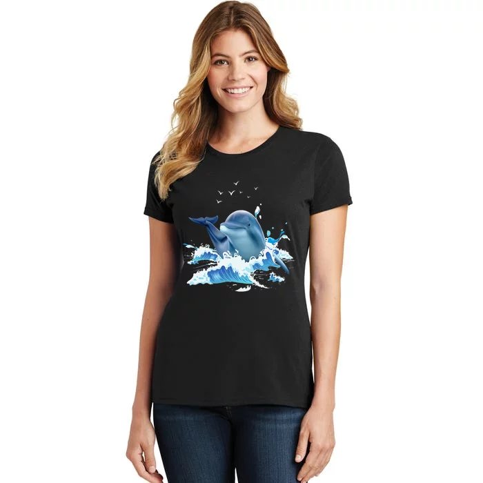 Dolphin Lover Zookeeper Marine Biologist Sea Animal Lover Women's T-Shirt