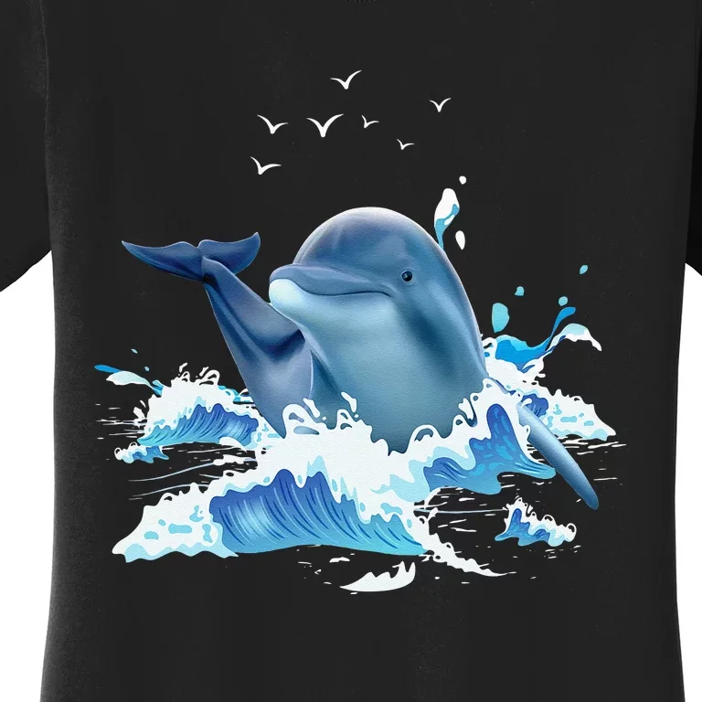 Dolphin Lover Zookeeper Marine Biologist Sea Animal Lover Women's T-Shirt