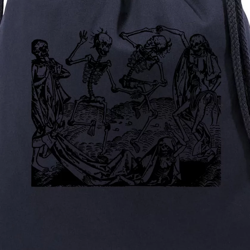 Danse Macabre 1493 Drawstring Bag