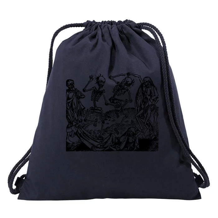 Danse Macabre 1493 Drawstring Bag